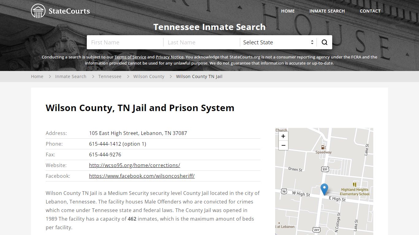 Wilson County TN Jail Inmate Records Search, Tennessee ...
